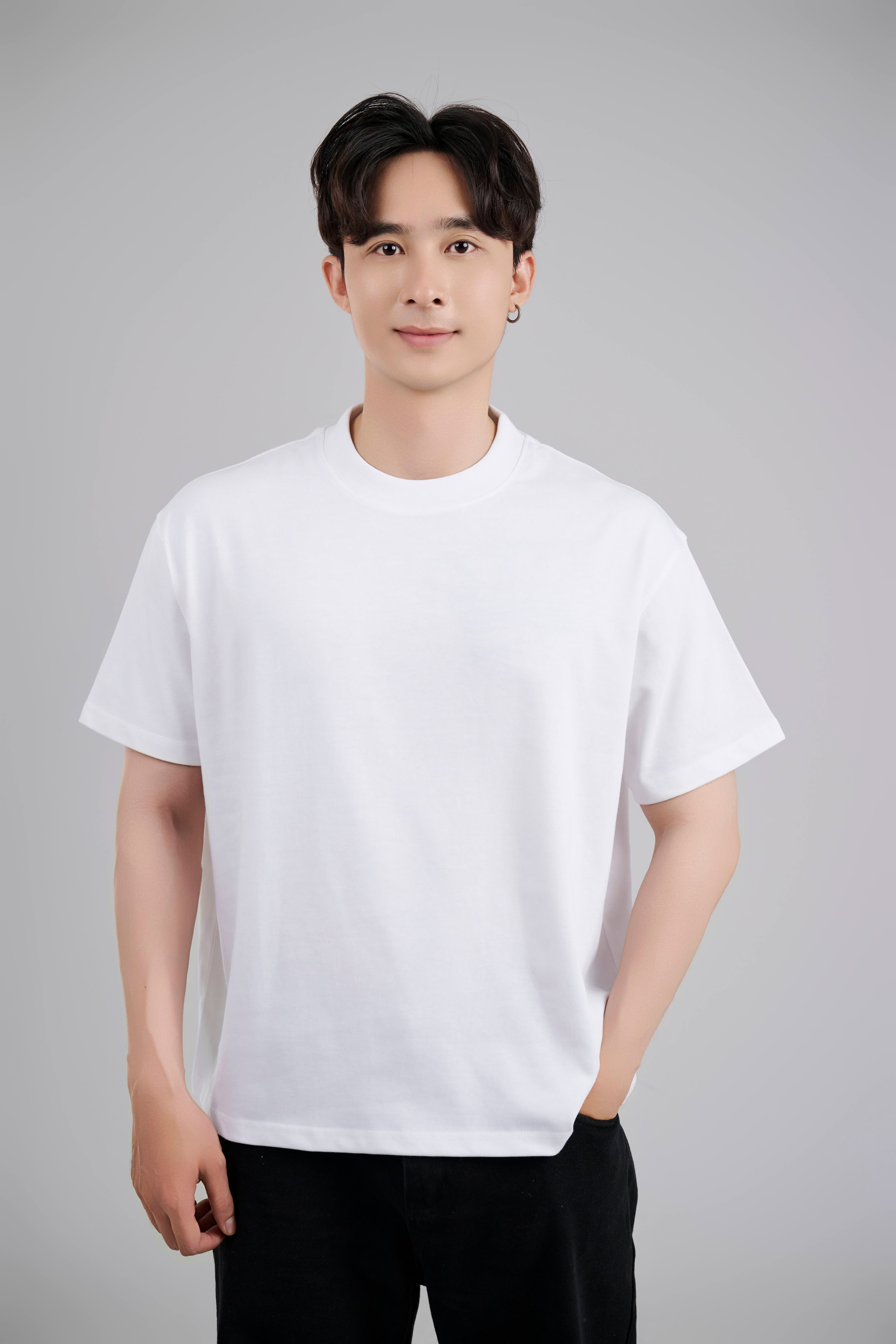 Áo thun nam form rộng oversize cotton 2C - 250GSM