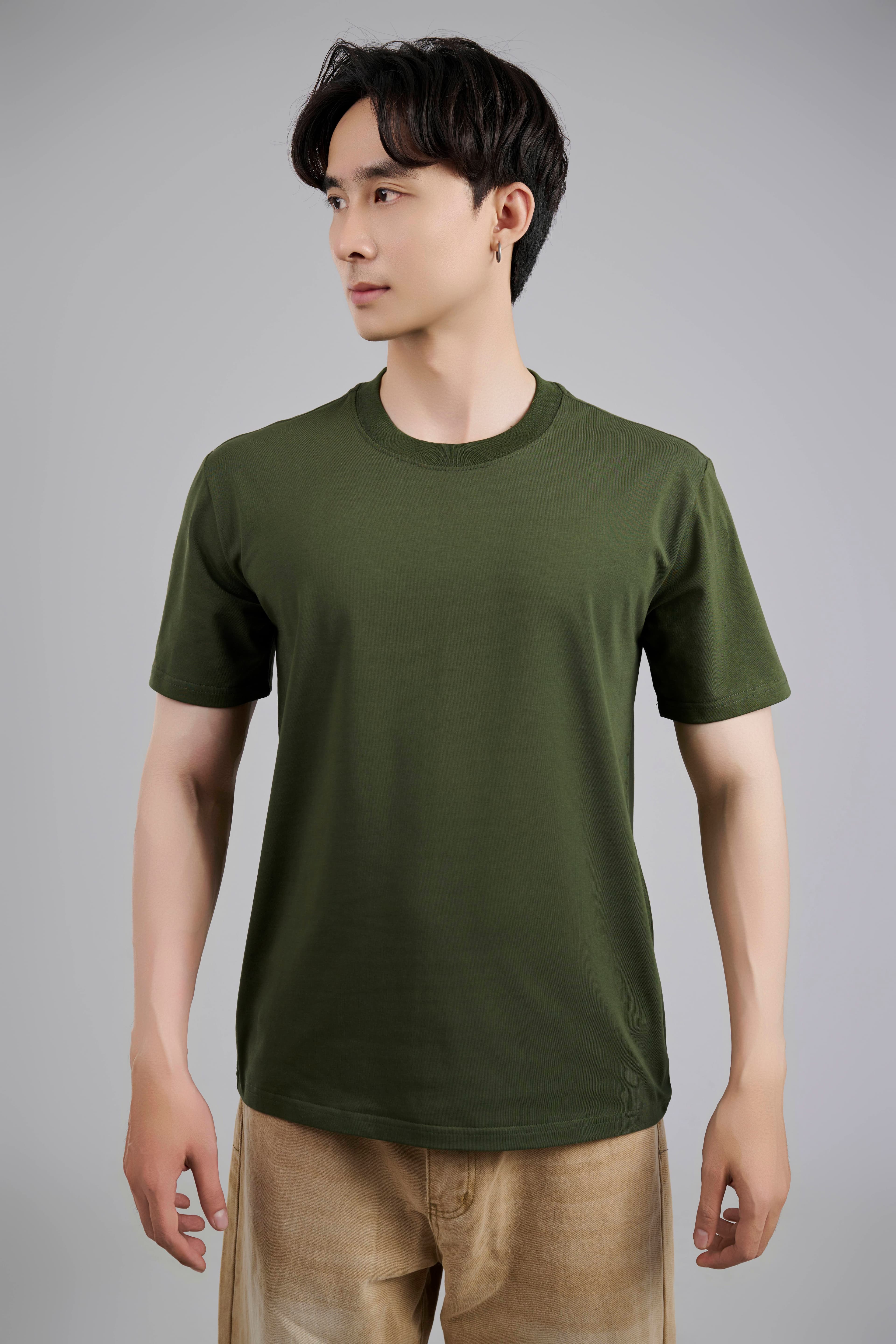 Áo Thun Mềm Mịn Nam Cotton 4 Chiều