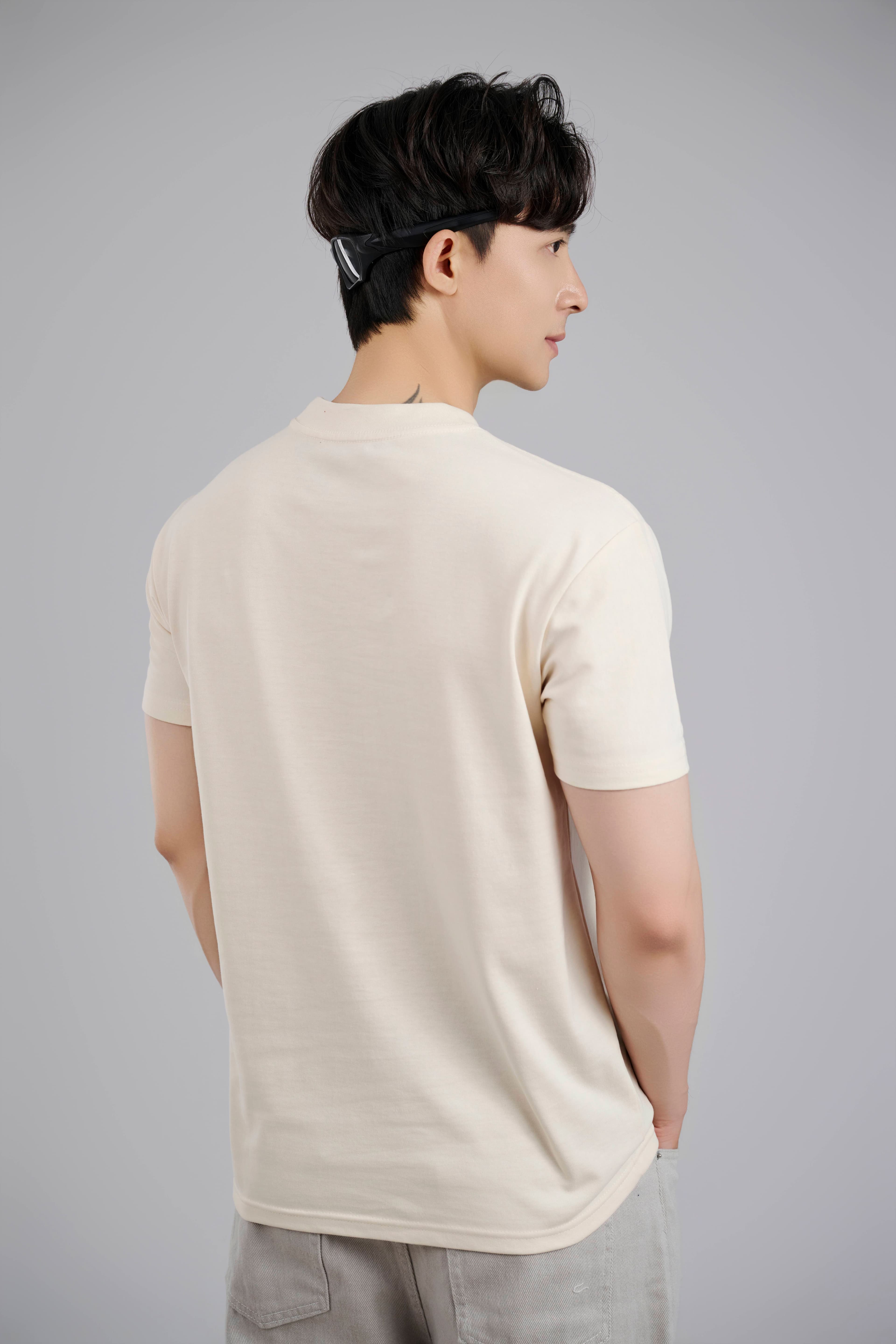 Áo thun cotton 2 chiều basic cổ tròn, co giãn thoáng mát