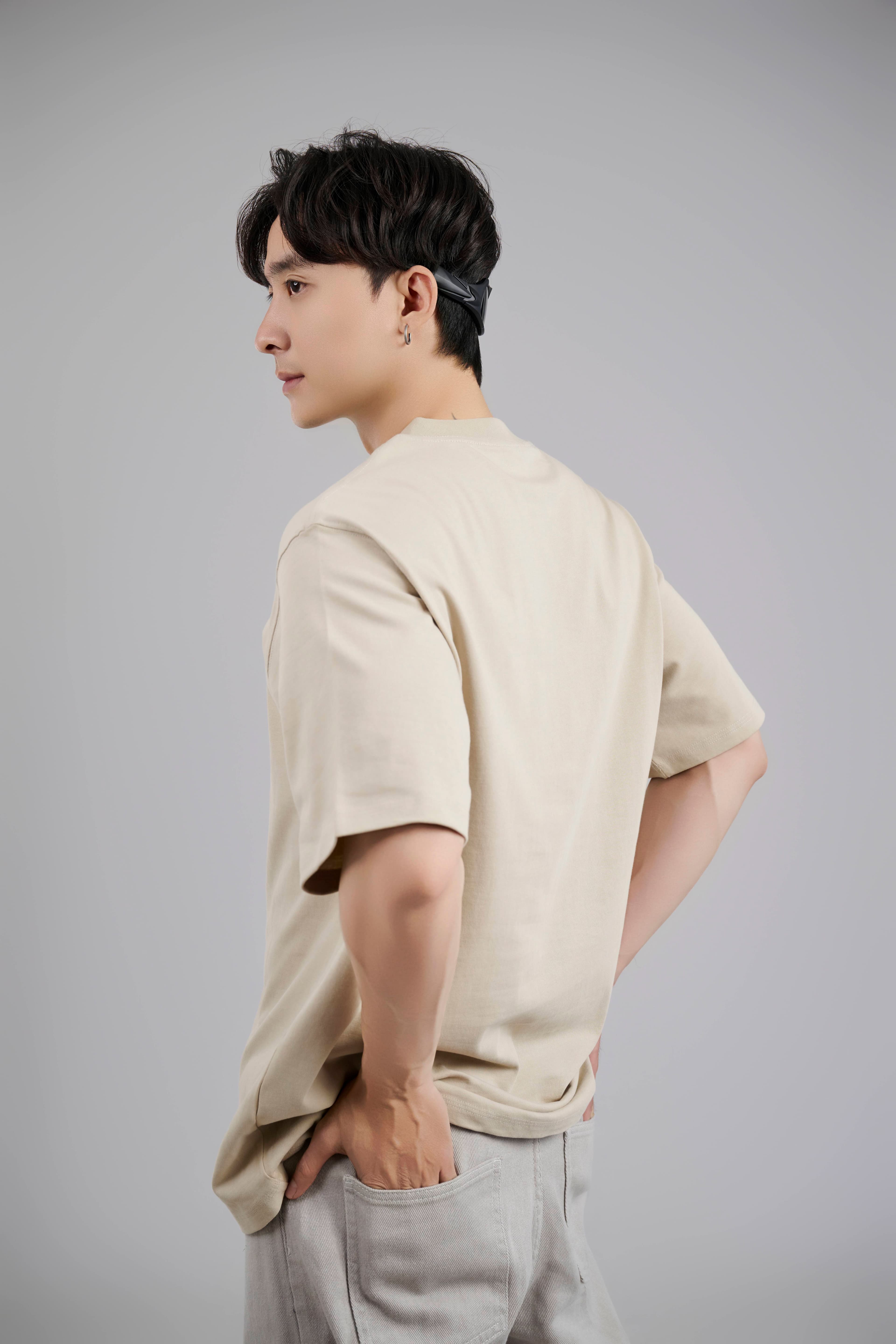 Áo thun nam form rộng oversize cotton 2C - 250GSM