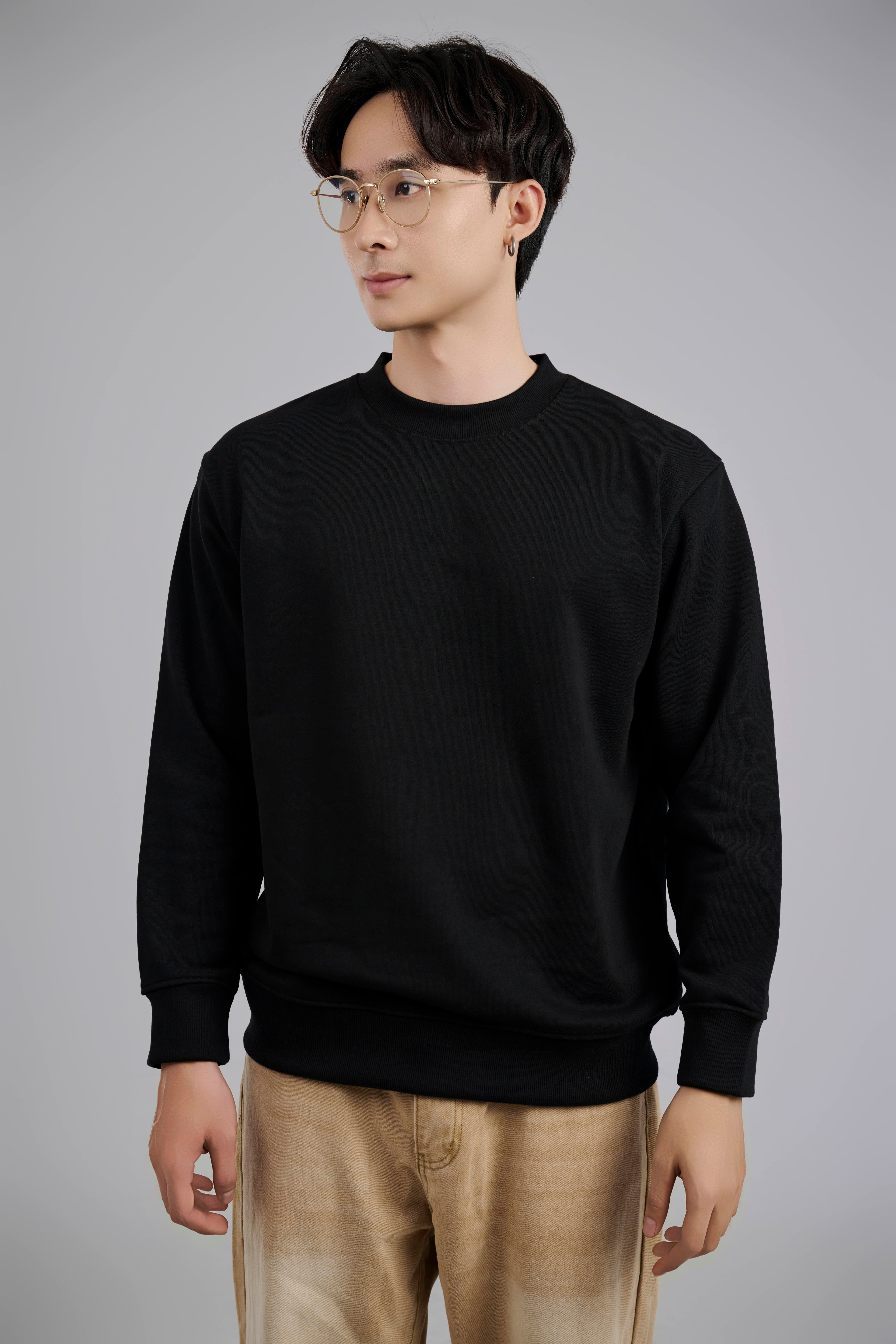 Áo Sweater Unisex Nỉ Chân Cua