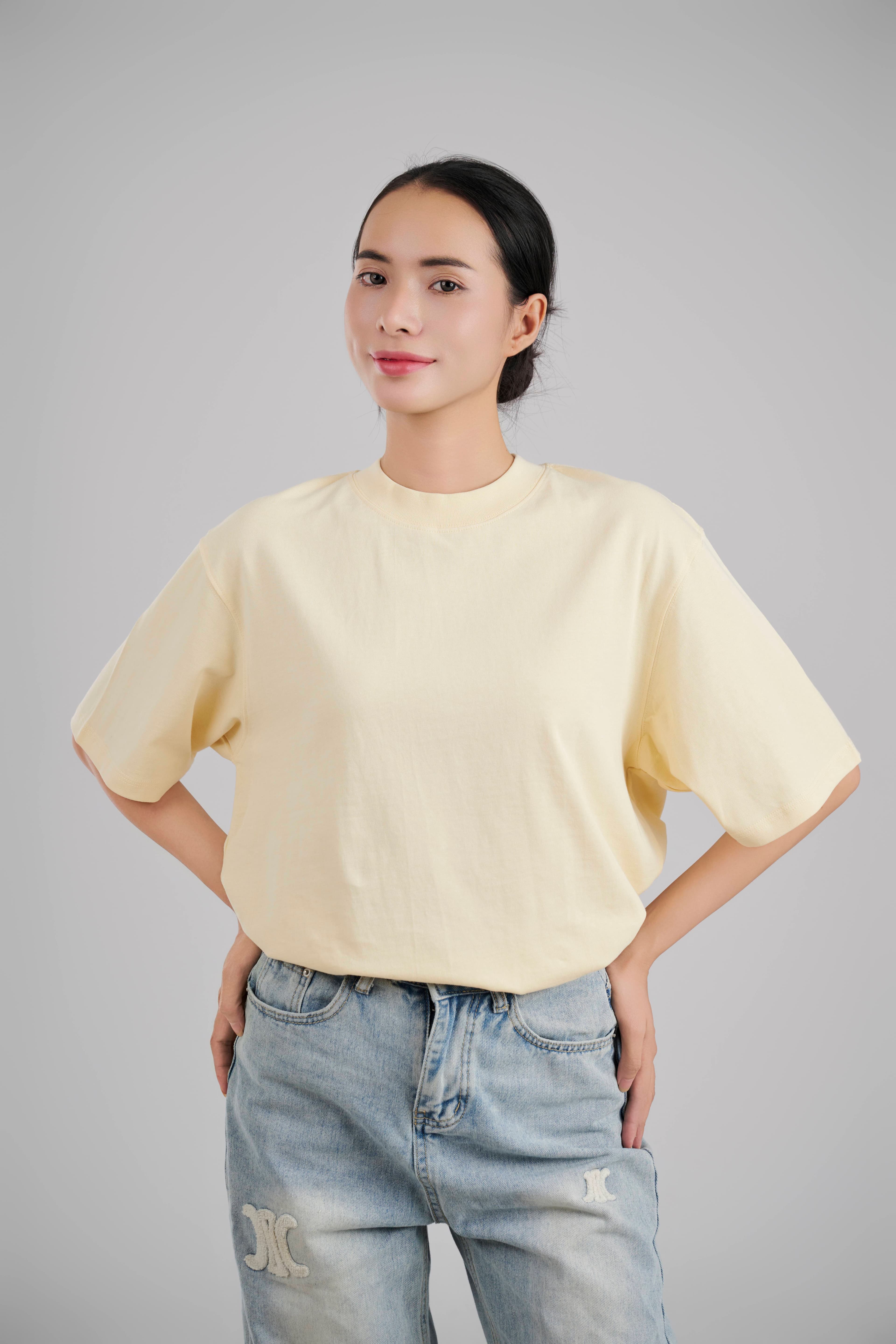 Áo Thun Unisex Form Boxy Cotton 250GSM
